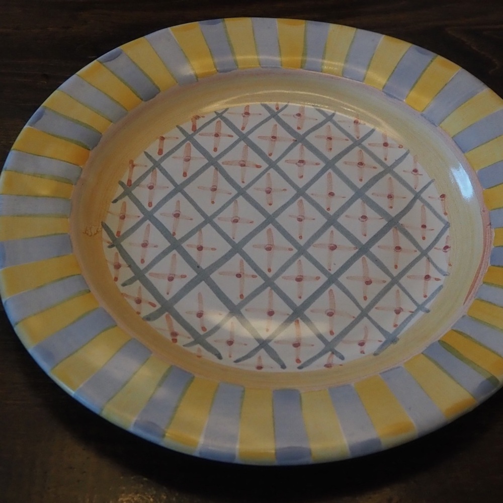 Retired pattern Monet hand-painted Ceramic Dinner Plate